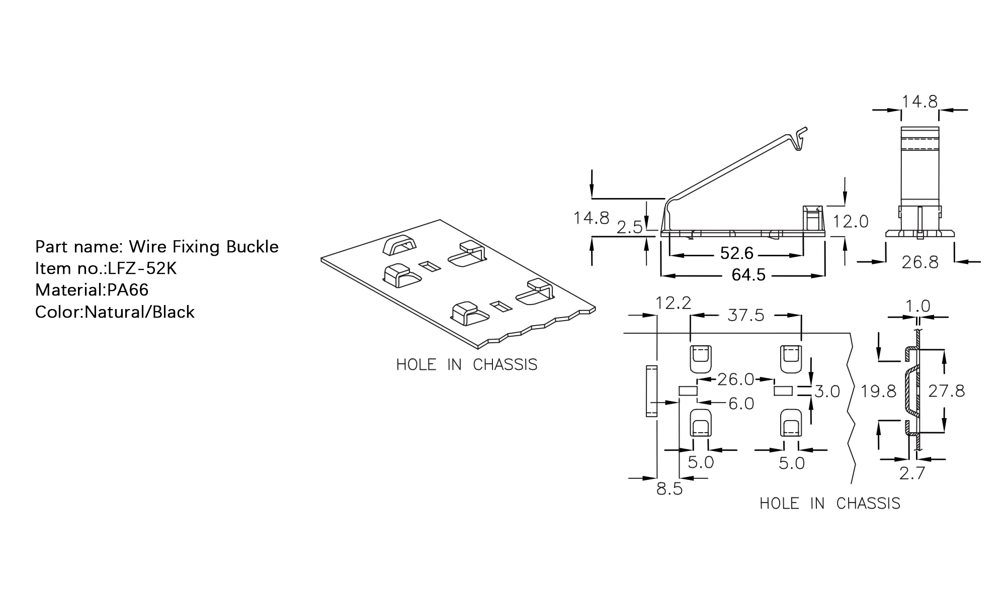 Wire Fixing Buckle LFZ-52K